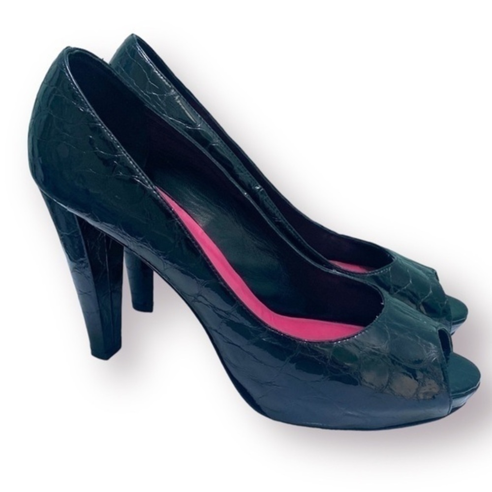 Kate Spade Peep Toe Patent Platform Heels Size 10